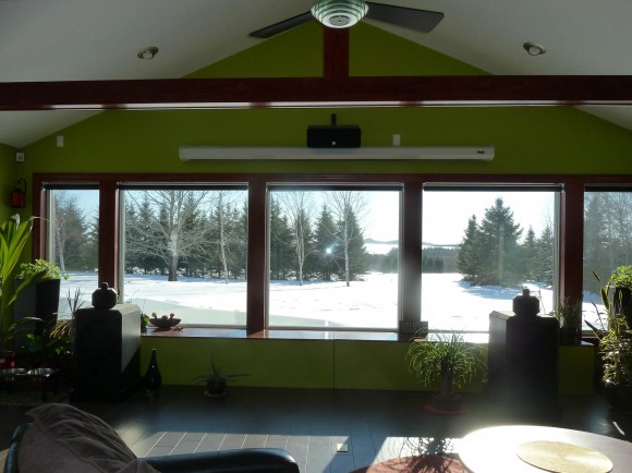 Family Room Windows - A beautiful, sunny, blistery winter day - 0°F with 20-30 mph winds